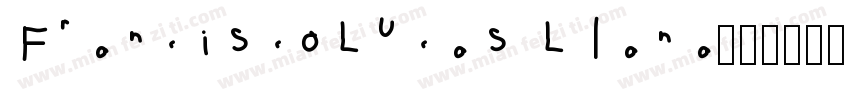FranciscoLucas Llana字体转换